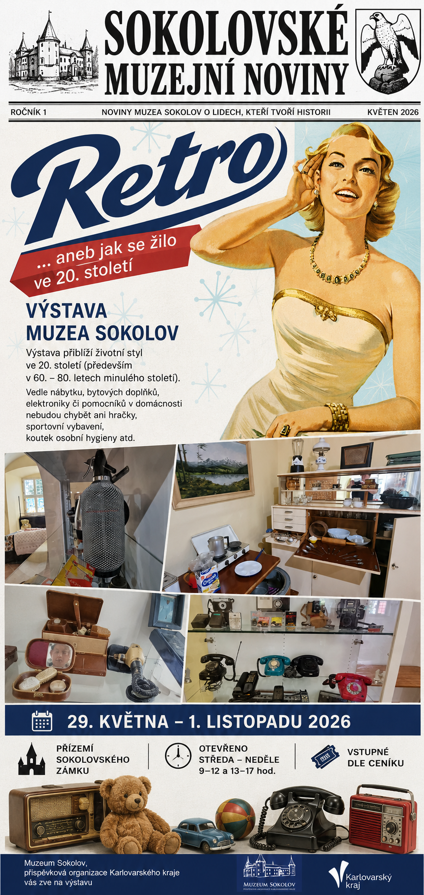 RETRO – nová výstava v Muzeu Sokolov