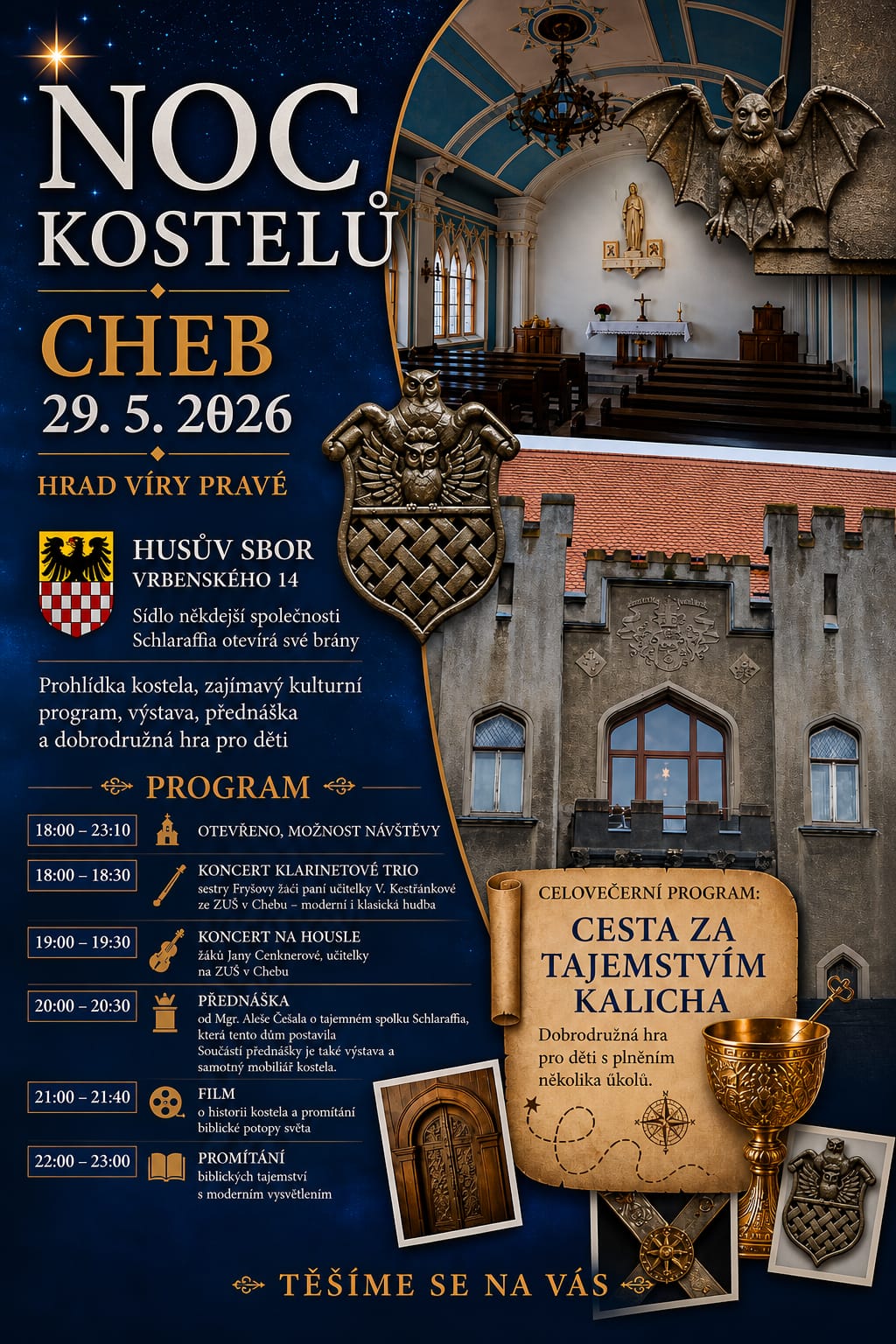 Noc kostelů v Husově sboru v Chebu